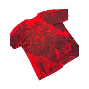 Vintage 2009 Marvel Spiderman Full Body Graphic T shirt Size XL